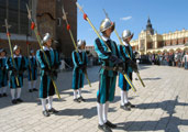 Rynek Główny, musztra Gwardii